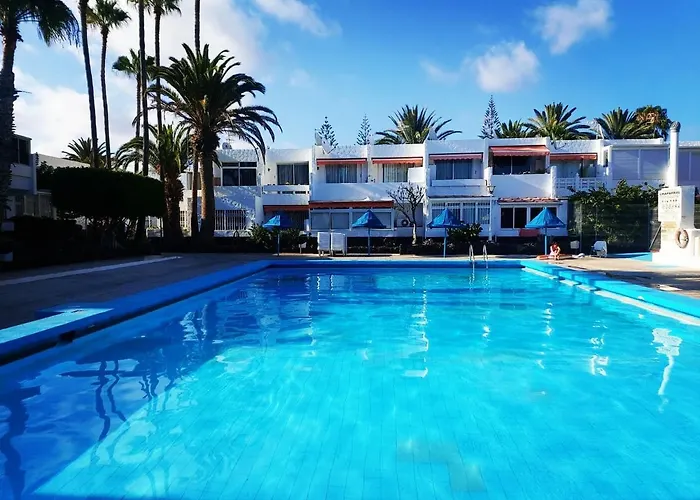 Canarian Blue Tropical Garden View & Pool