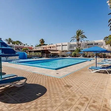 公寓 Canarian Blue Tropical Garden View & Pool 德尔锡伦西奥海岸